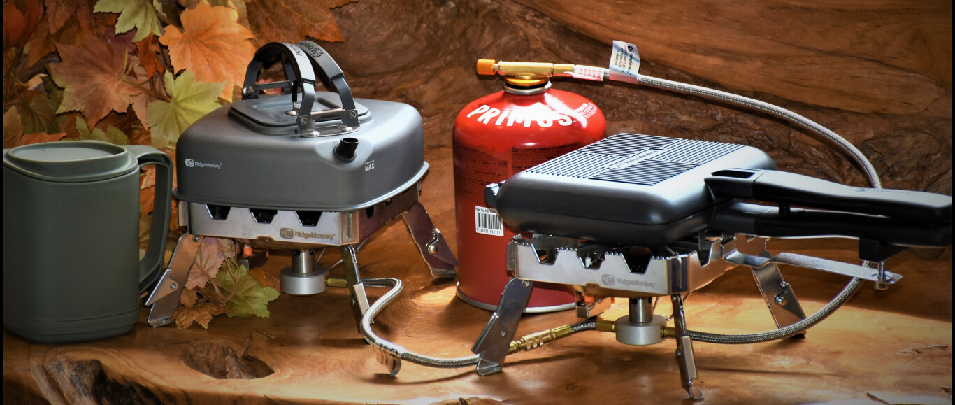 RidgeMonkey Square Kettle, Stove and Thermal Mug