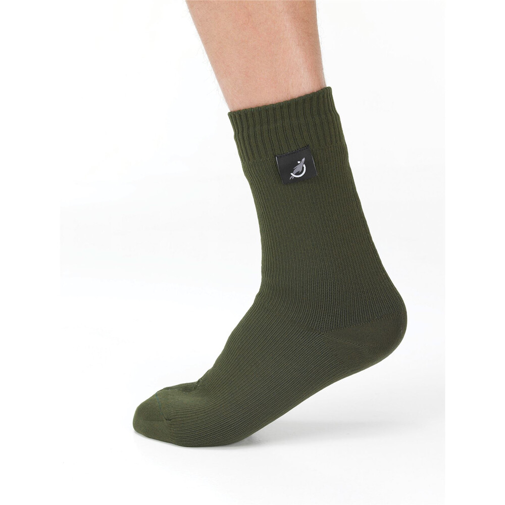 Sealskinz Mid Thermal Mid Calf Length Socks Olive Small Allcocks