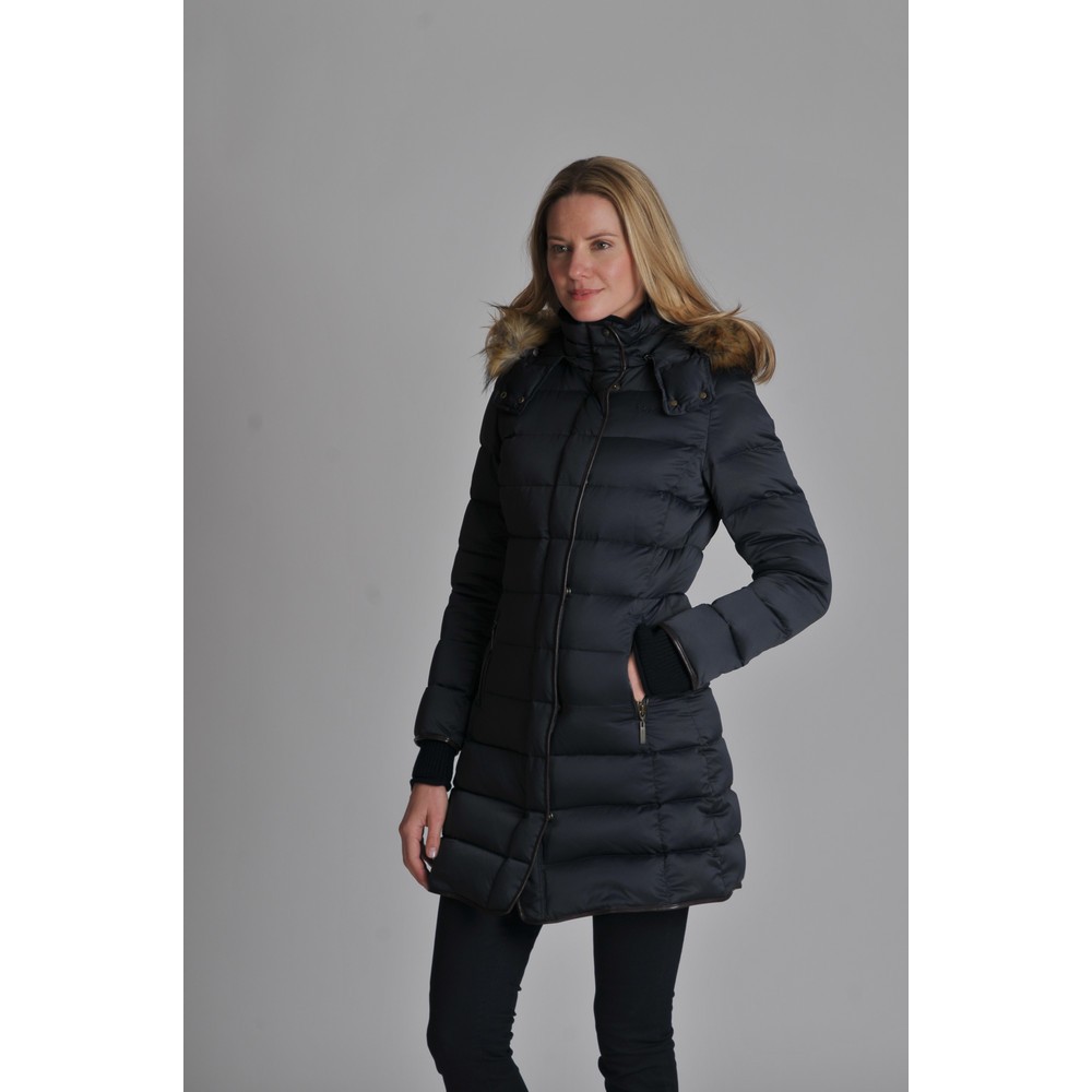 TD Schoffel Mayfair Down Coat in Navy