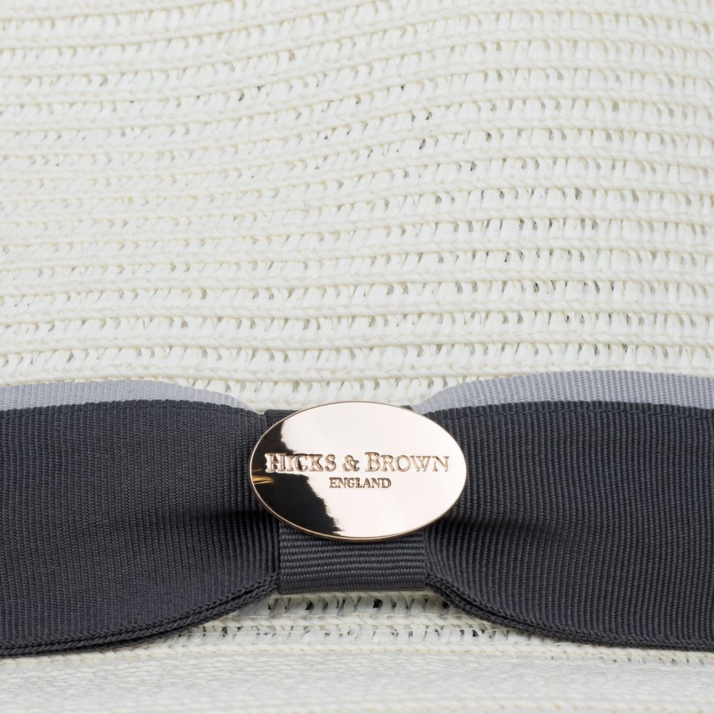 Hicks And Brown T Aldeburgh Fedora Natural Brown Ribbon HBAF2NBR
