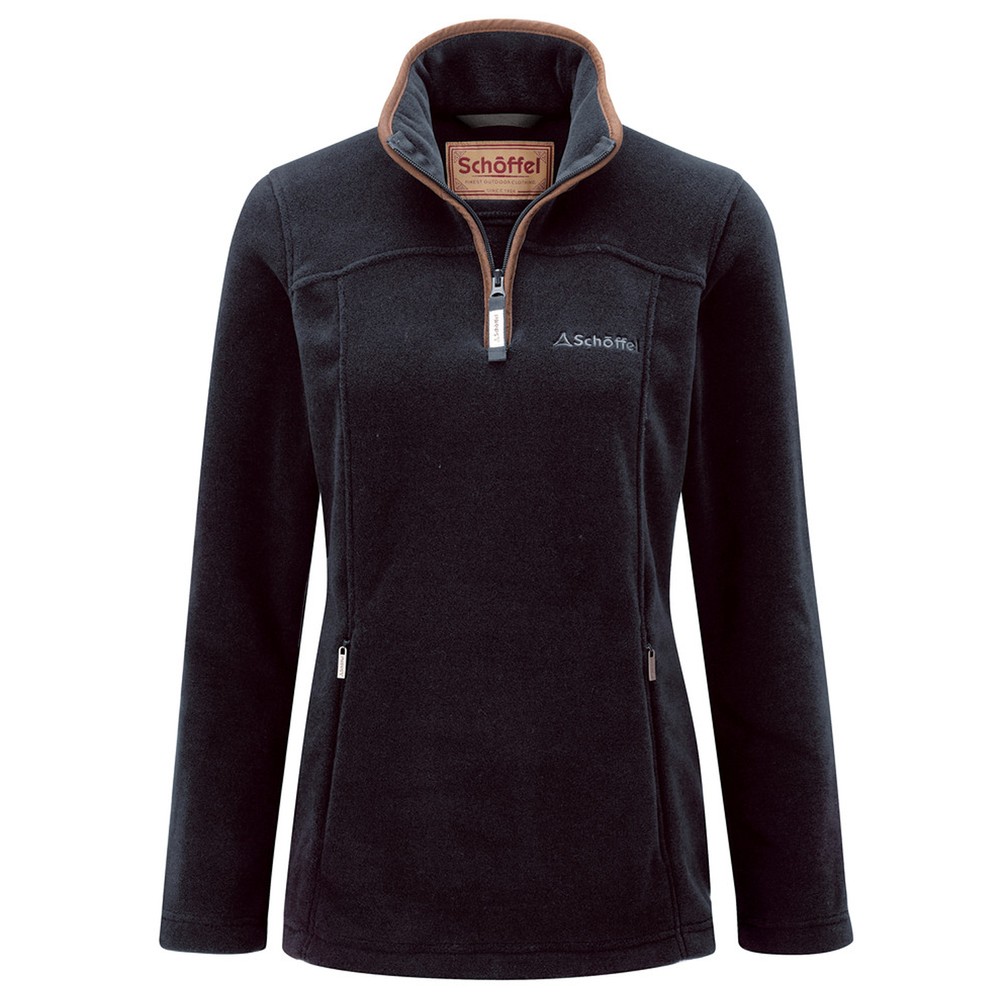 Schoffel Tilton 1/4 Zip Fleece in Slate Blue