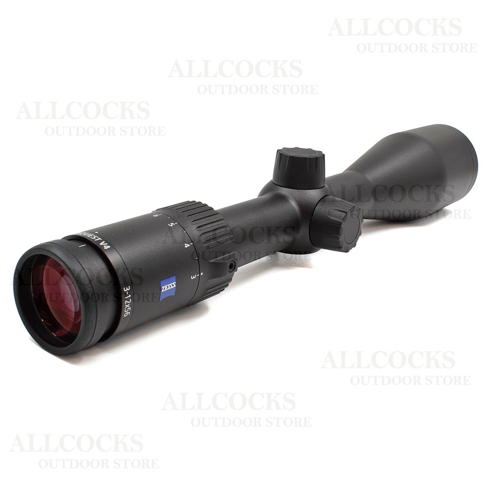 TD Zeiss Conquest V4 Rifle Scope 312x56 Reticle 20 in Black