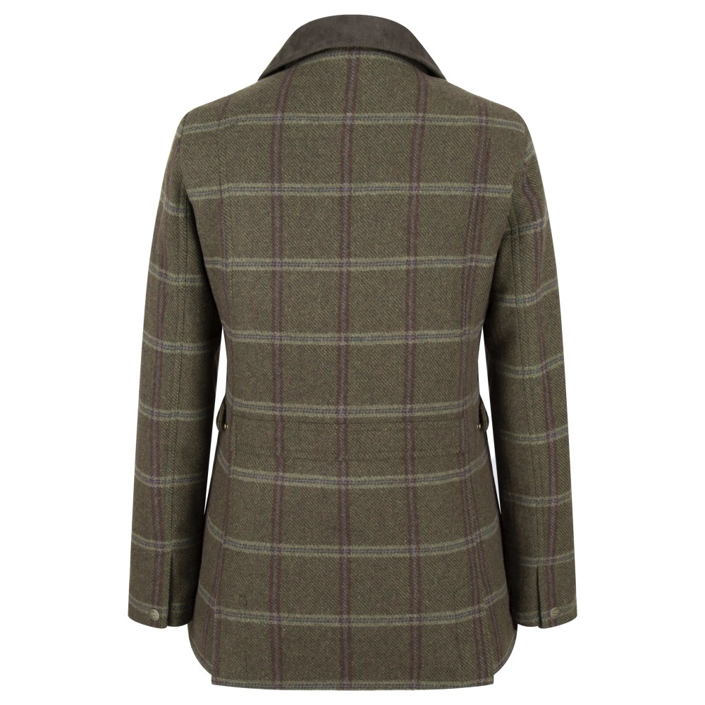 HOGGS OF FIFE Hoggs of Fife Musselburgh Ladies Tweed Field Coat Waxy Brown