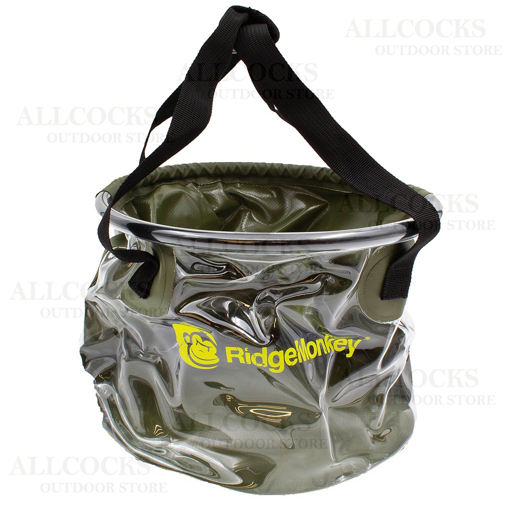 TD RidgeMonkey Collapsible Bucket 10 Litre in Green
