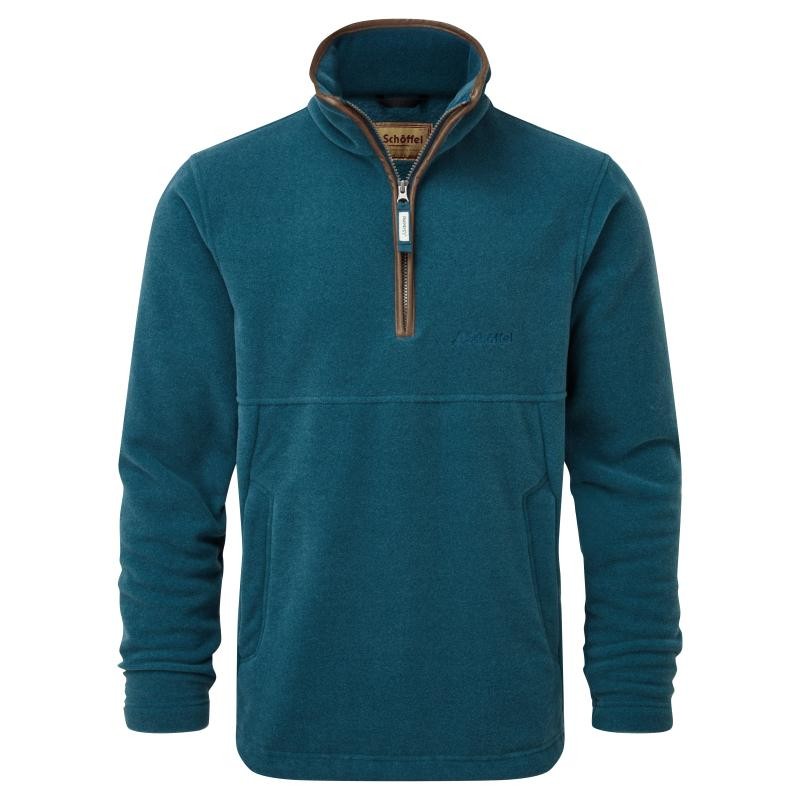 Schoffel Berkeley 1 4 Zip Fleece In Dark Teal schoffel-berkeley-1-4-zip-fleece-in-dark-teal
