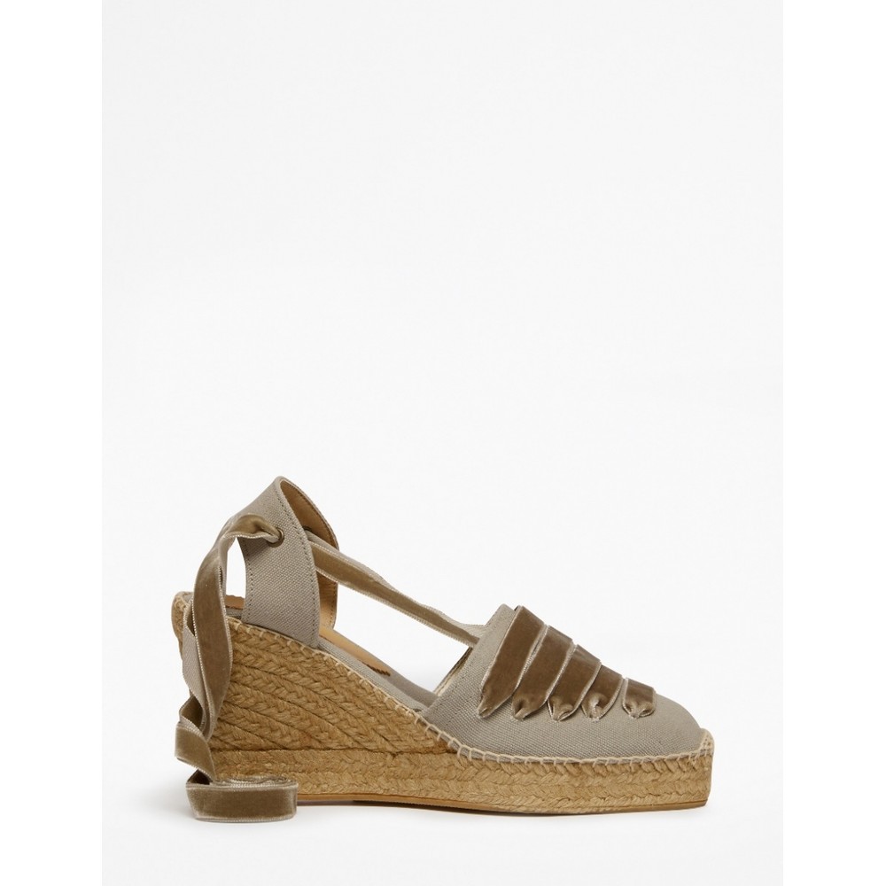 Penelope Chilvers High Sevillana Dali Espadrille Putty