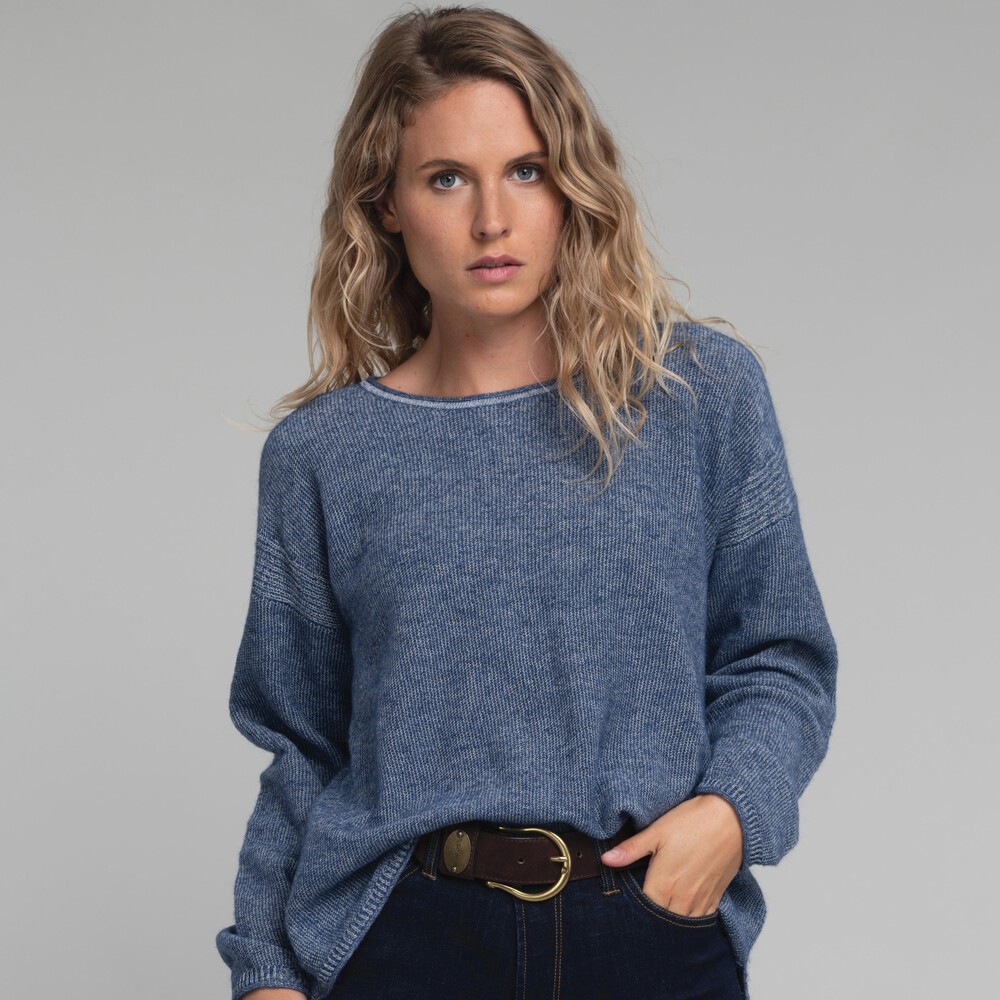 Schoffel Polzeath Alpaca Jumper in French Navy