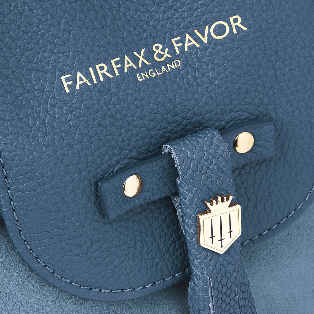 Fairfax & Favor Windsor Handbag in Cornflower Blue