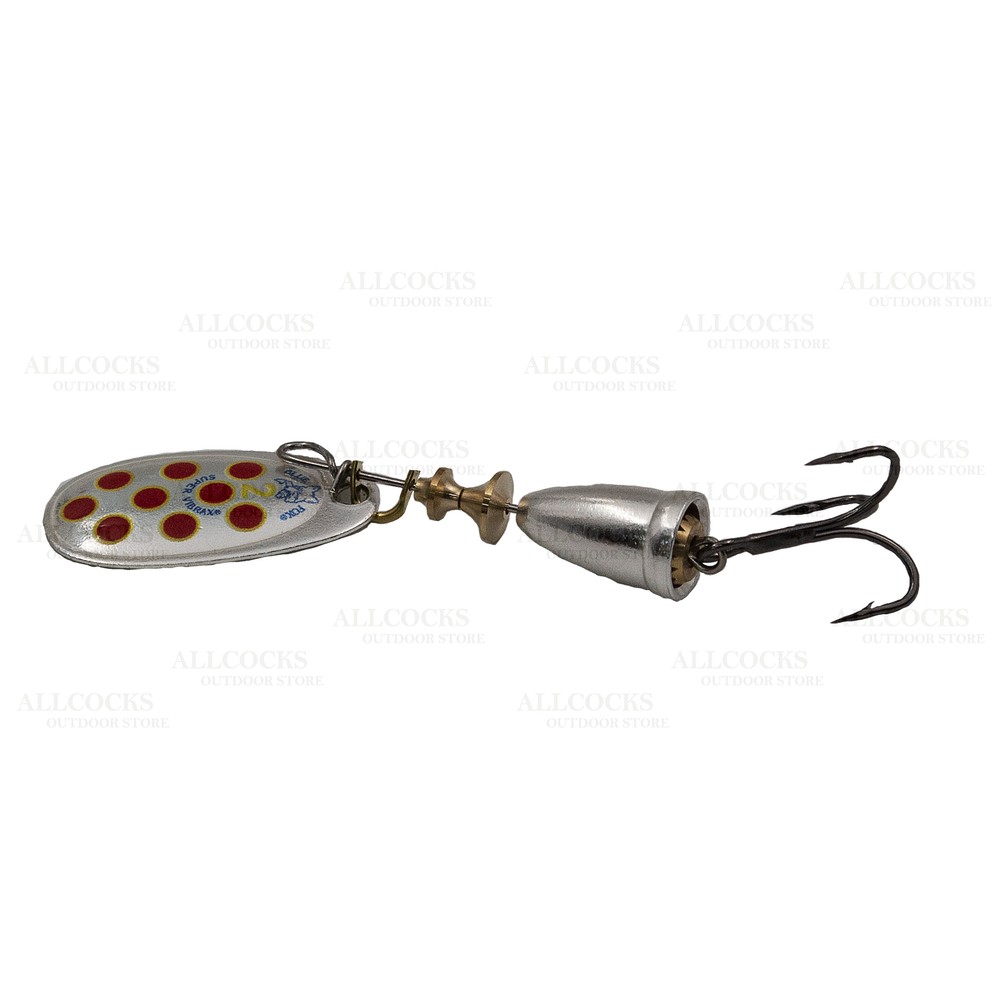 Classic Vibrax 03 Blue Fox Fishing Lure - 1/4oz Hot Clown Pattern - Ultimate Flash & Vibration Fishing Spinners