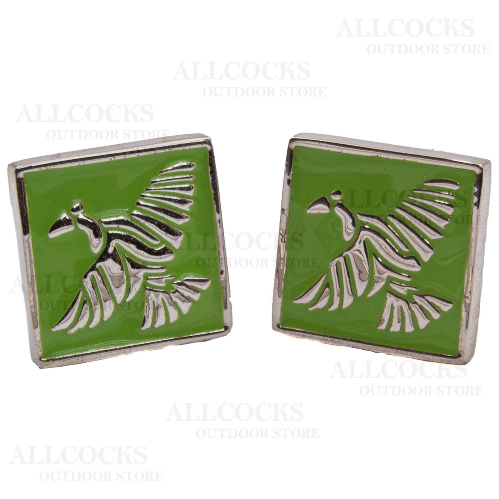 Laksen Cufflinks - Grouse - Lime Lime