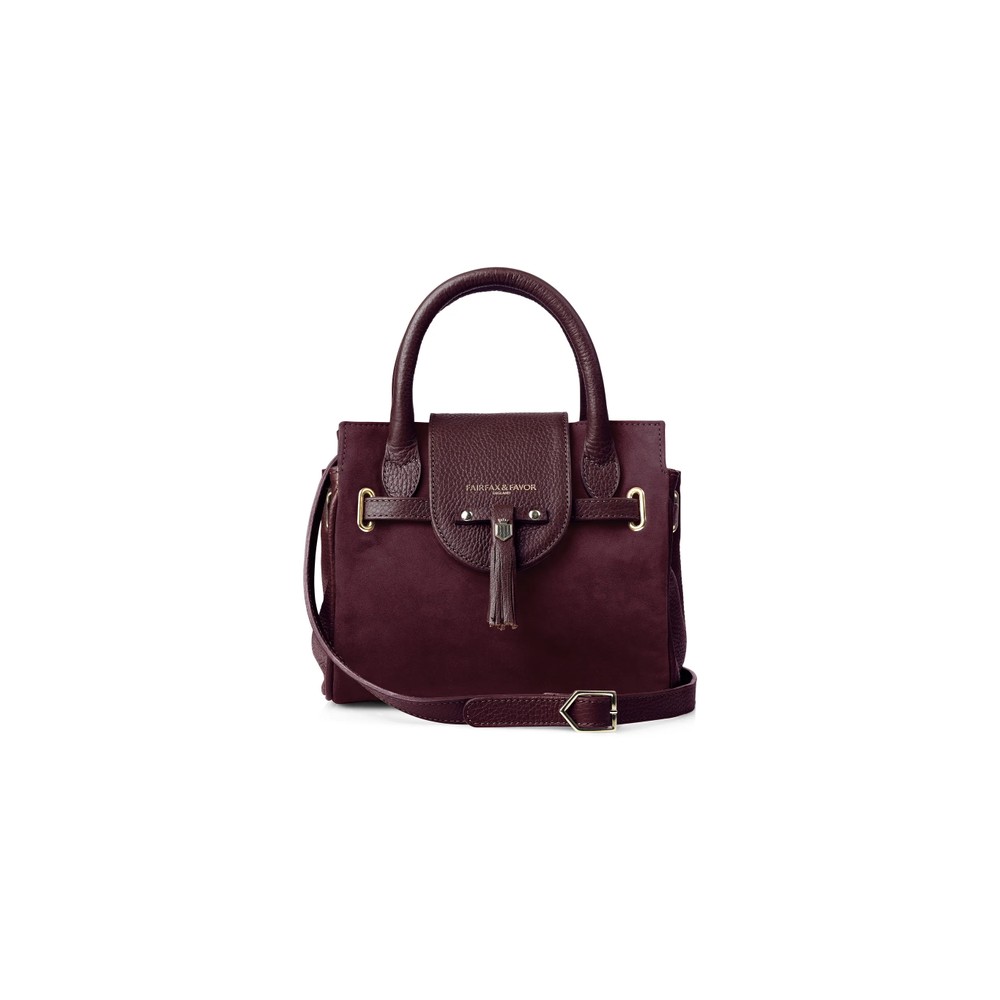 Fairfax & Favor Mini Windsor Handbag in Plum