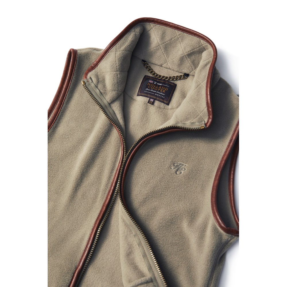 Holland Cooper Country Fleece Gilet Sage