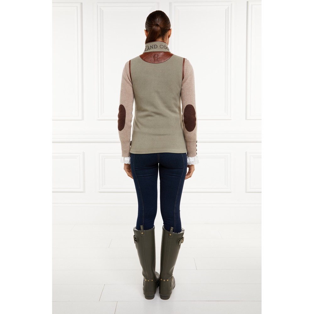 Holland Cooper Country Fleece Gilet Sage