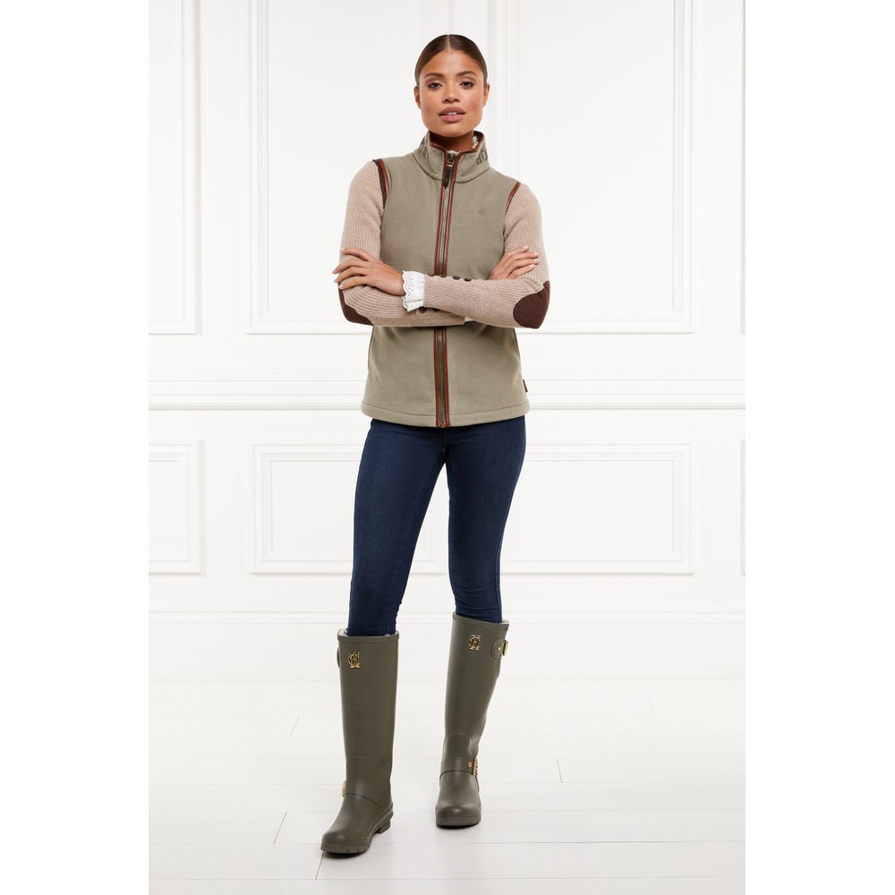 Holland Cooper Country Fleece Gilet Sage