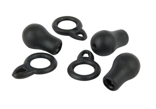 Fox Rage Predator Run Rings & Buffer Beads Black