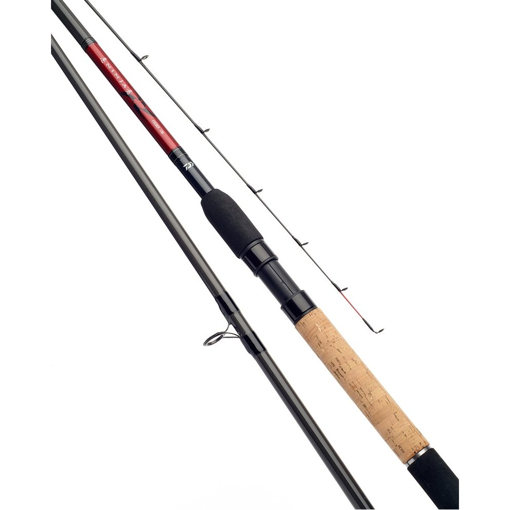 Daiwa Ninja Feeder Fishing Rod - 10' - 2 Piece (NJF10Q-BU) Black