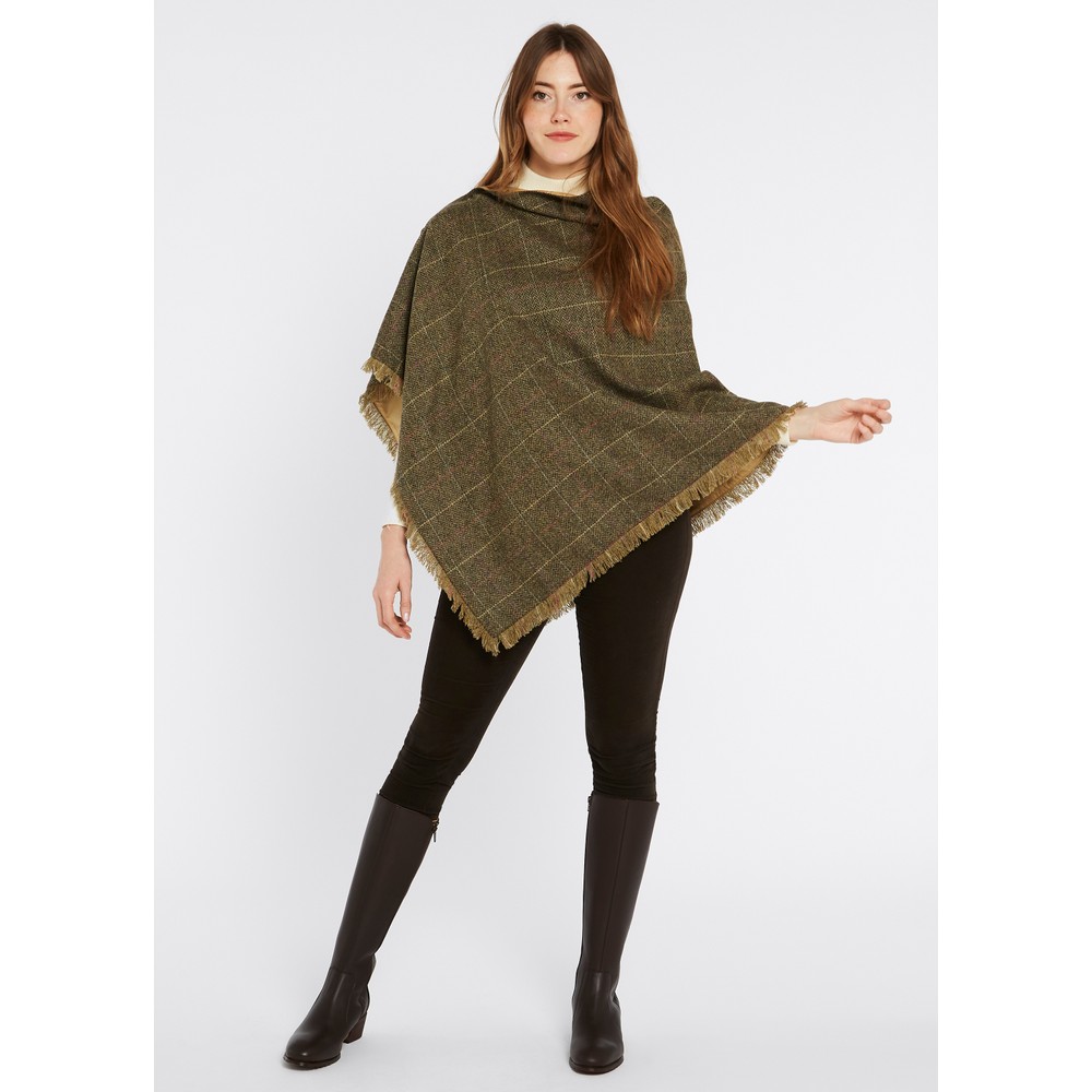 Dubarry of Ireland Dubarry Hazelwood Tweed Poncho Thistle