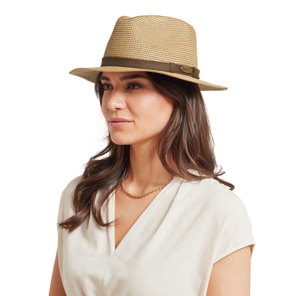 Schoffel Rock Fedora Straw 
