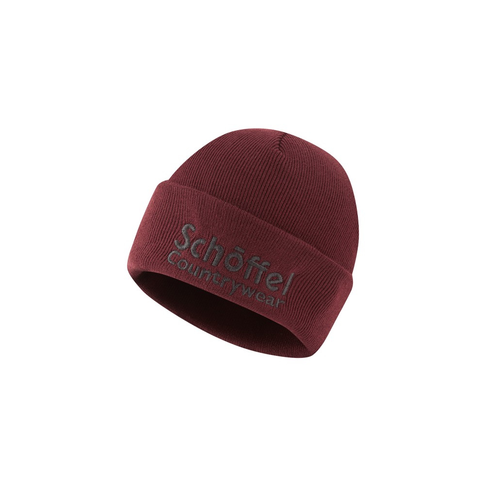 Schoffel Exeter Beanie Hat Wine - Wine