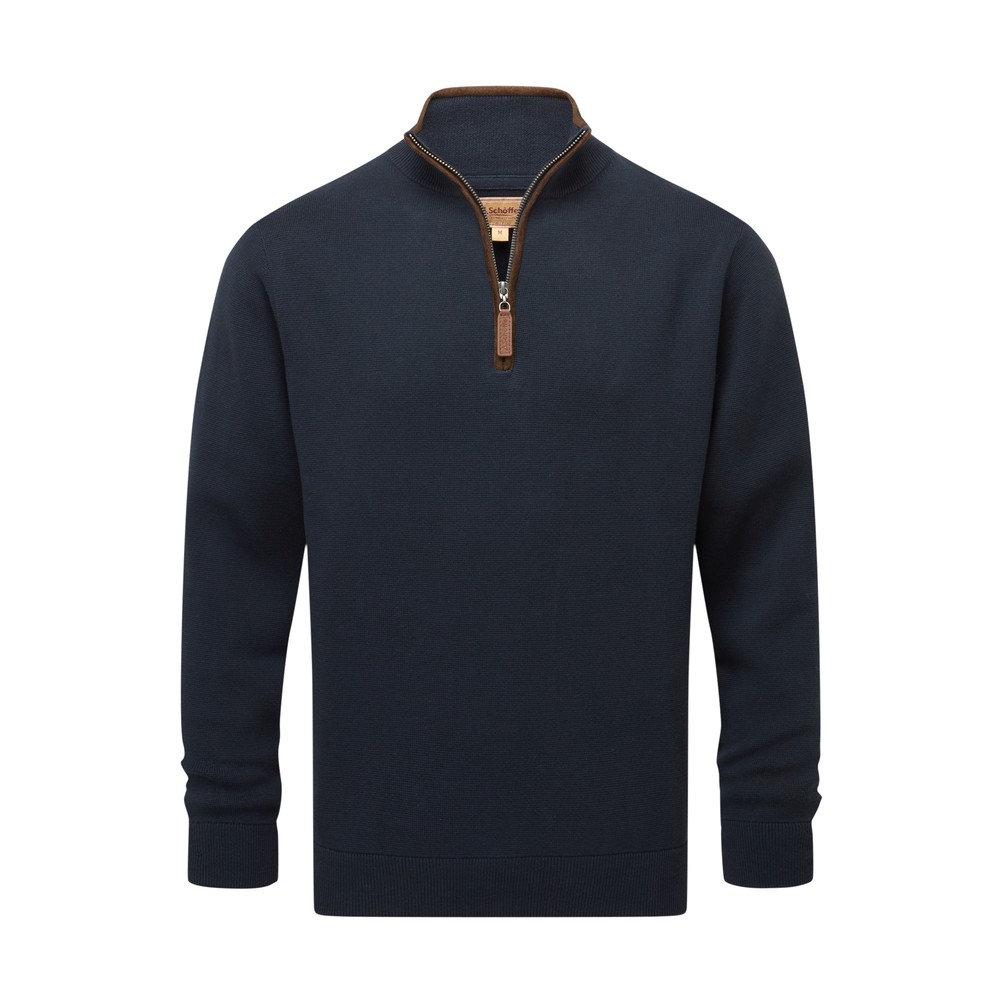 Schoffel Schoffel Marlow 1/4 Zip Jumper - Navy