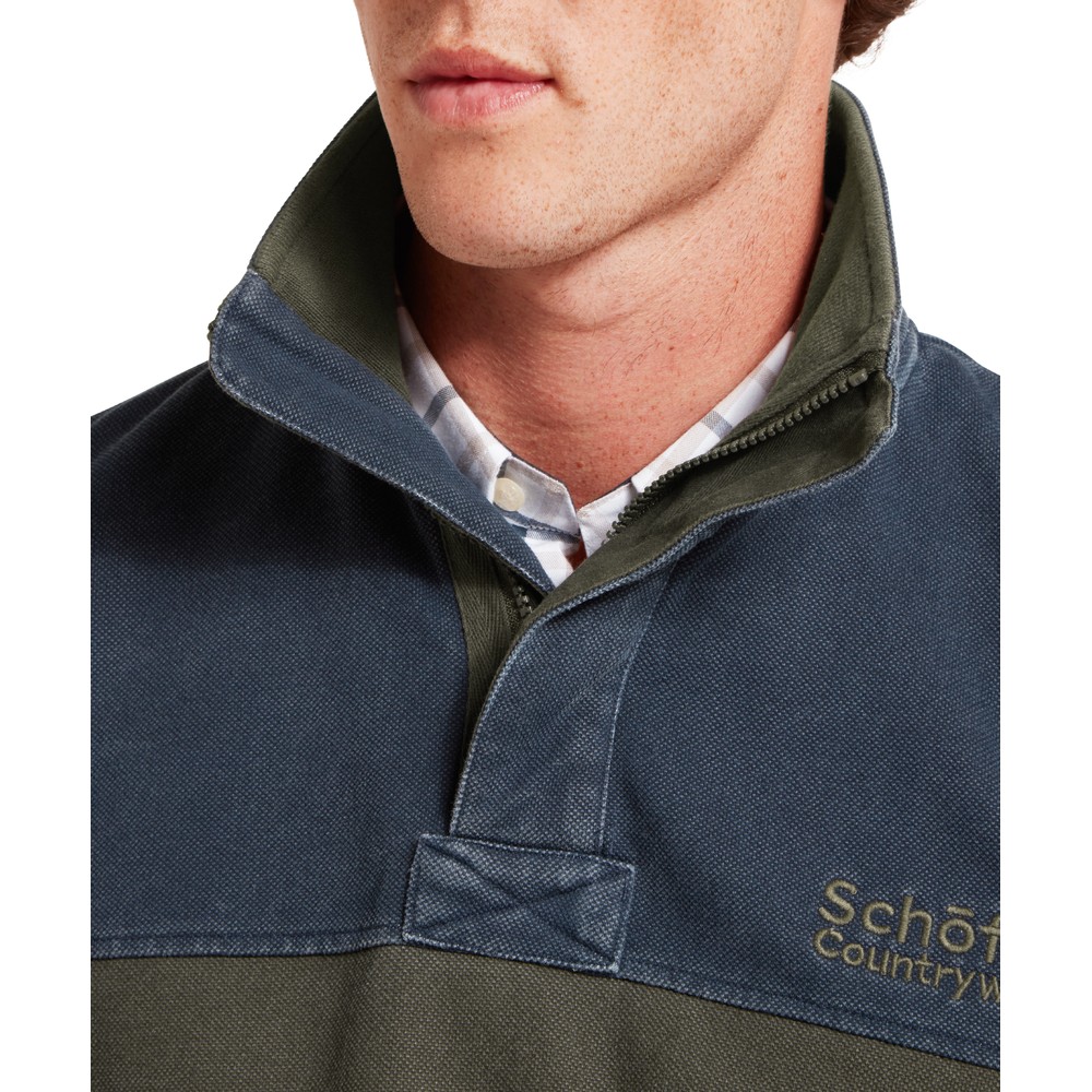 Schoffel Helford Heritage Sweatshirt Peat Green 