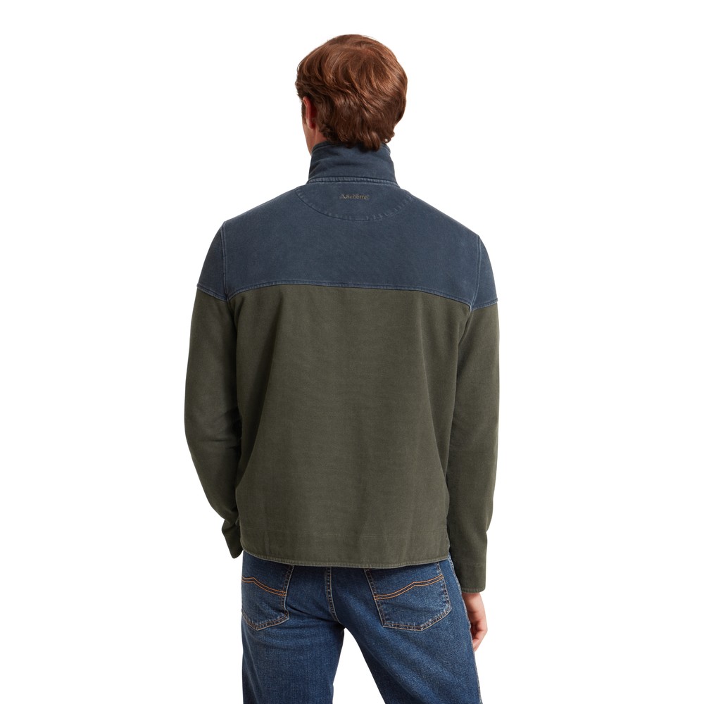 Schoffel Helford Heritage Sweatshirt Peat Green 