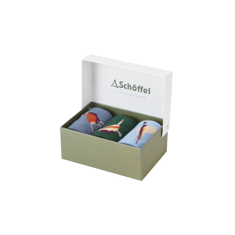Schoffel Schoffel Bamboo Sock (Box Of Three) - Pheasant Mix 