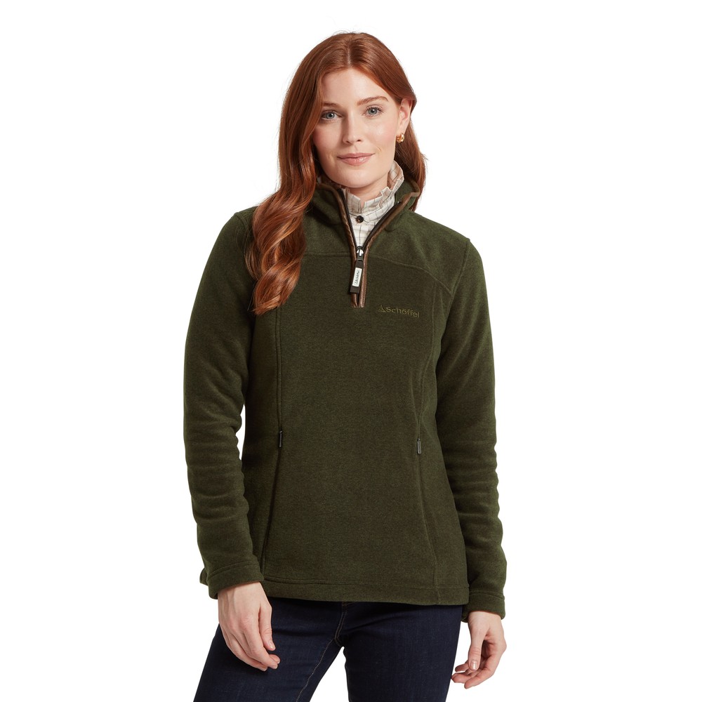 Schoffel Schoffel Tilton 1/4 Zip Fleece in Dark Olive