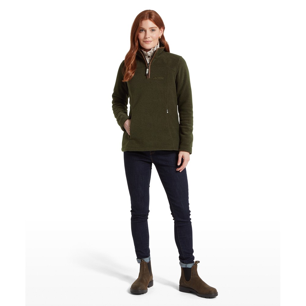 Schoffel Tilton 1/4 Zip Fleece Dark Olive
