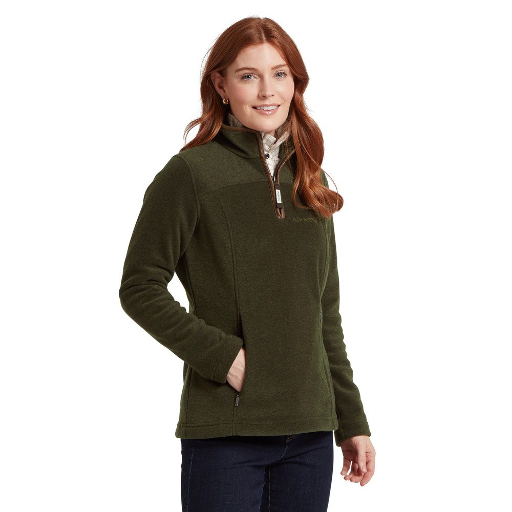 Schoffel Tilton 1/4 Zip Fleece Dark Olive