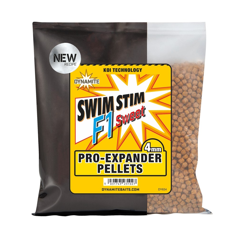 Dynamite Baits Swim Stim F1 Sweet Pro-Expander Pellets - 4mm - 300g