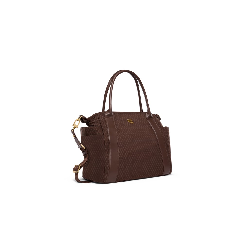 Holland Cooper Cheltenham Tote Bag Chocolate Monogram