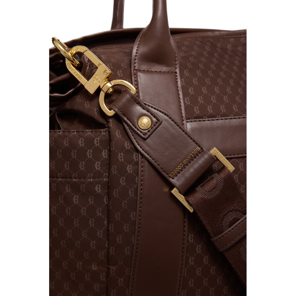 Holland Cooper Cheltenham Tote Bag Chocolate Monogram