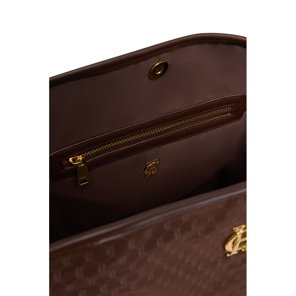 Holland Cooper Cheltenham Tote Bag Chocolate Monogram