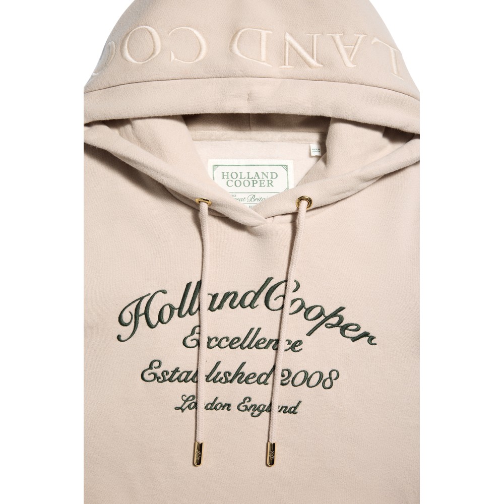 Holland Cooper Ivy League Hoodie Stone