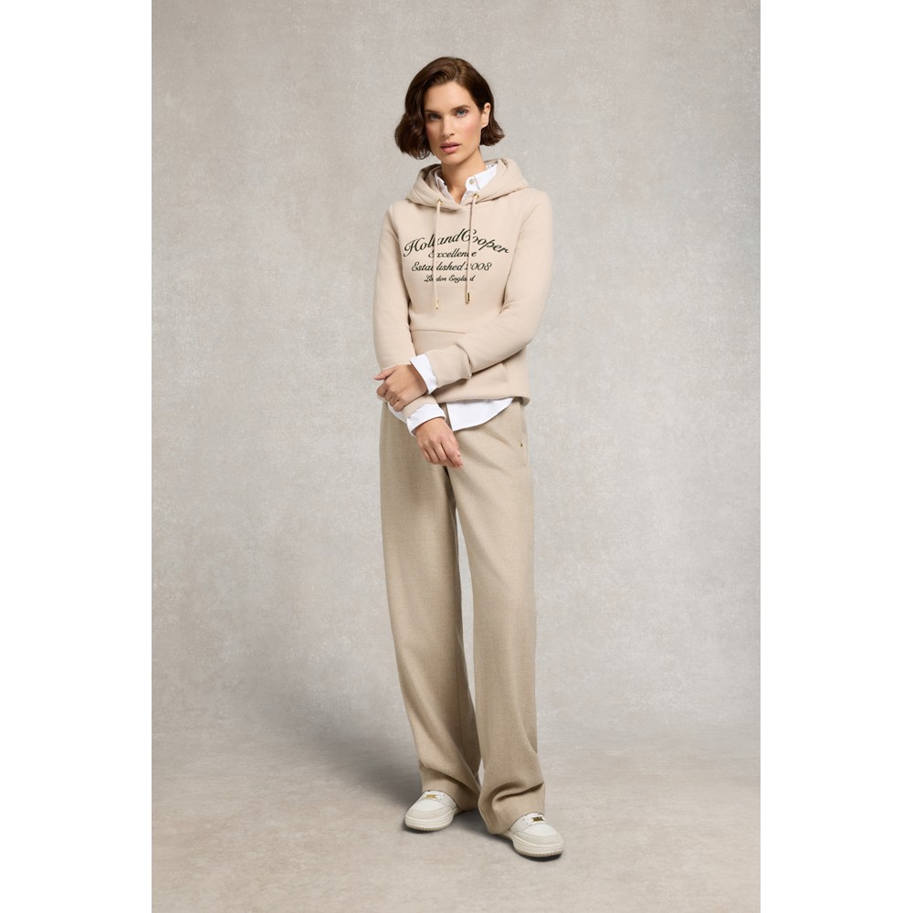 Holland Cooper Ivy League Hoodie Stone
