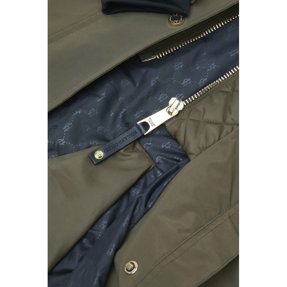 Holland Cooper Folgate Rain Coat Soft Khaki