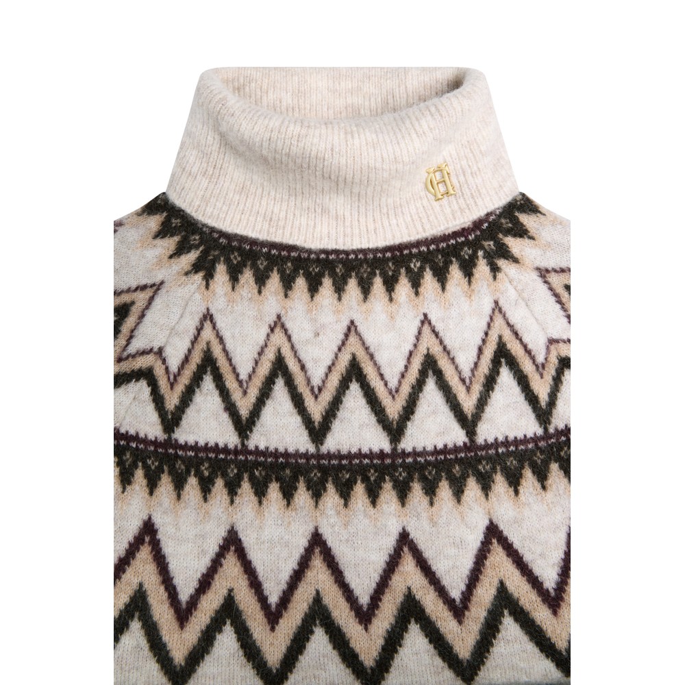 Holland Cooper Alice Roll Neck Knit Barley 