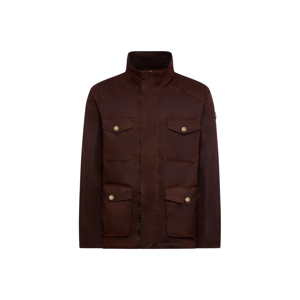 Holland Cooper Holland Cooper Four Pocket Wax Jacket - Chocolate