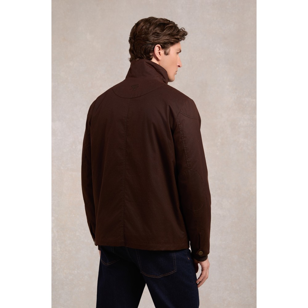Holland Cooper Four Pocket Wax Jacket Chocolate