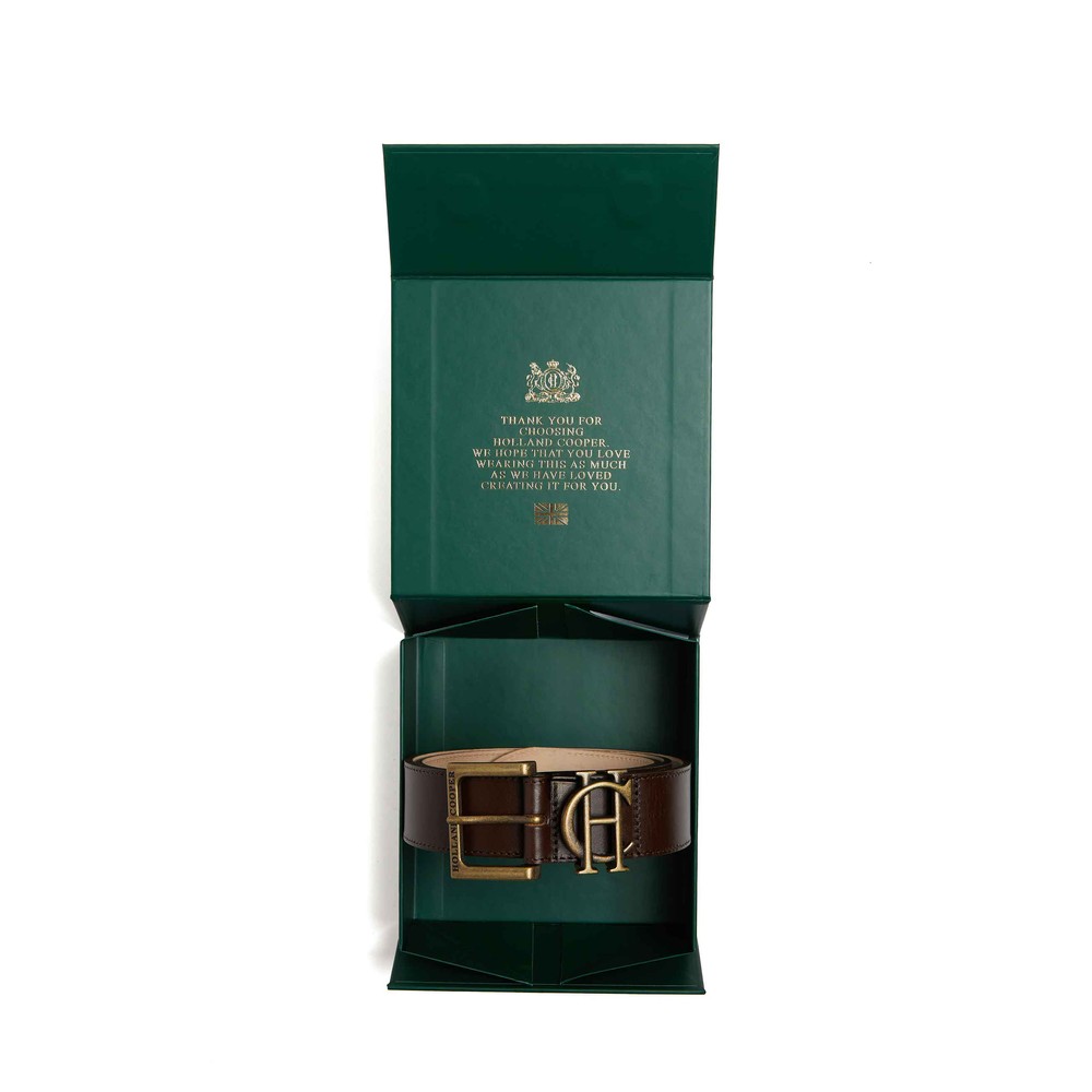 Holland Cooper Men's Classic Belt Chocolate
