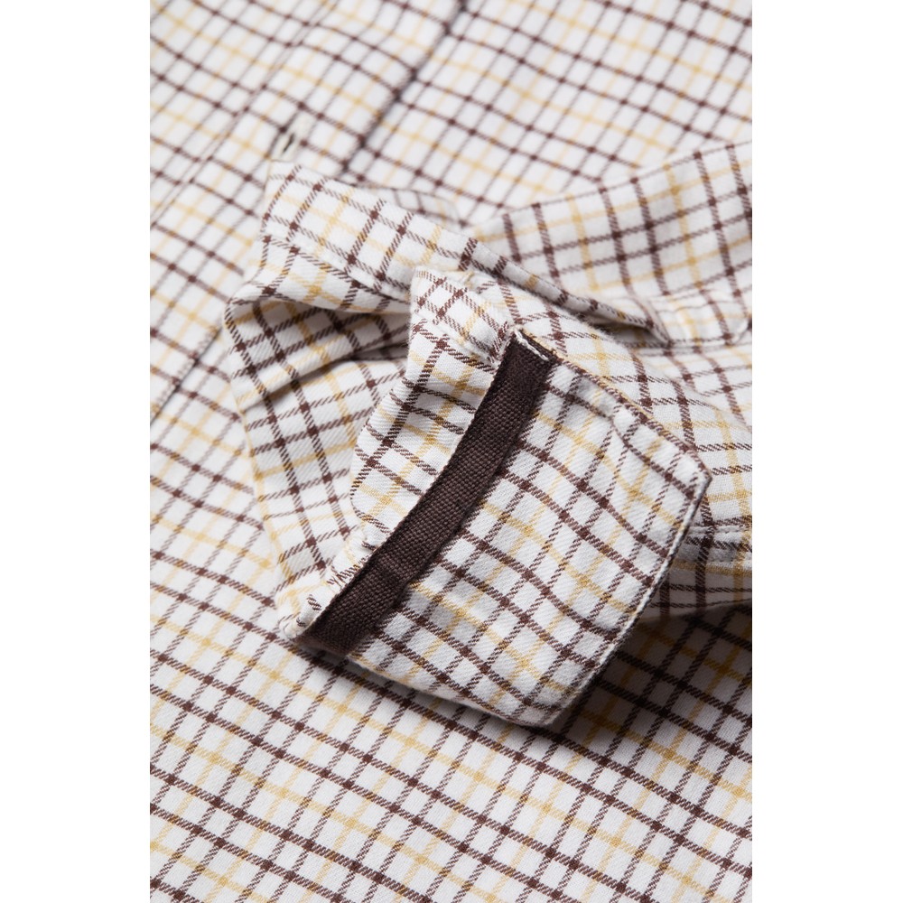Holland Cooper Men's Classic Button Down Shirt Cheltenham Camel Check