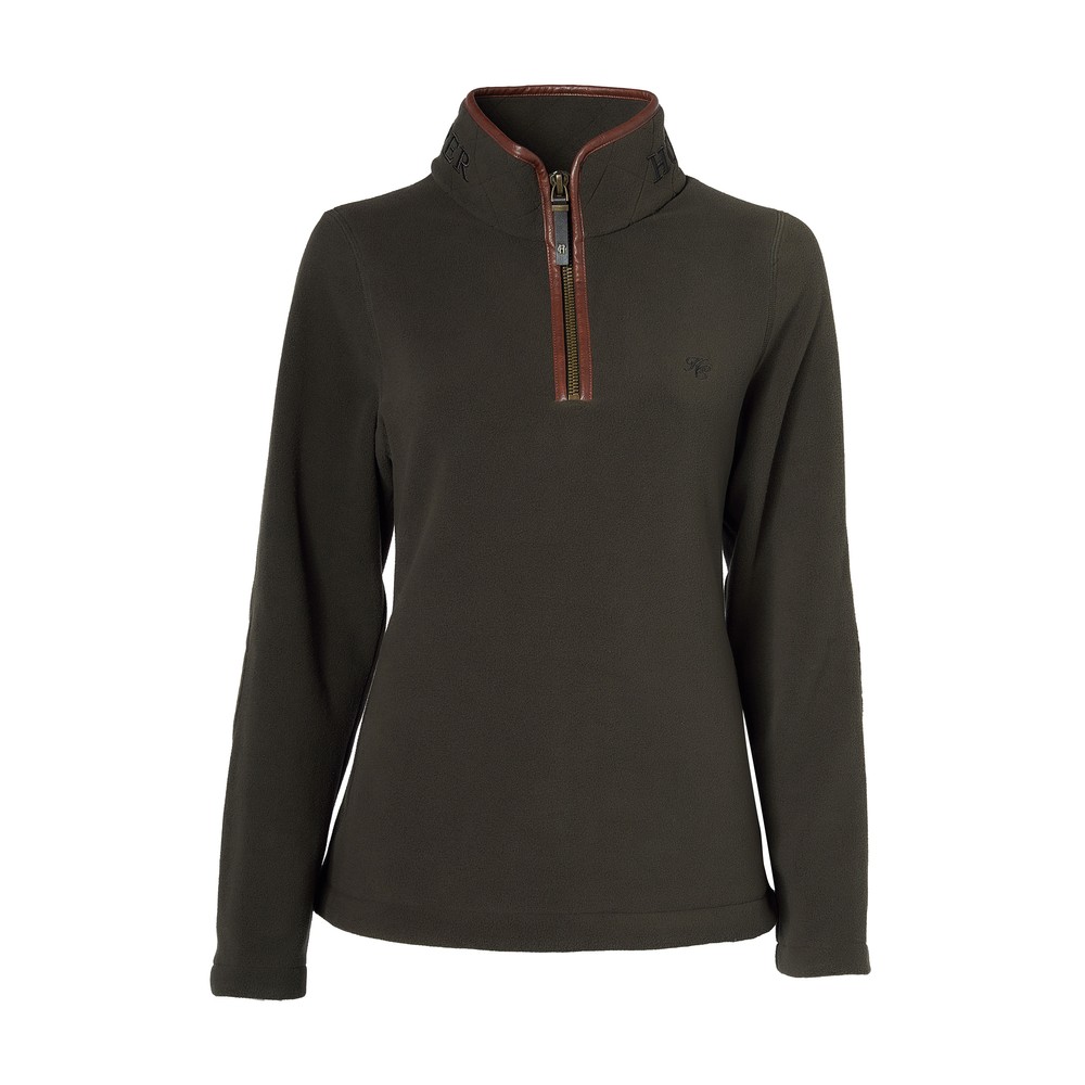 Holland Cooper Holland Cooper Country Fleece Quarter Zip in Khaki