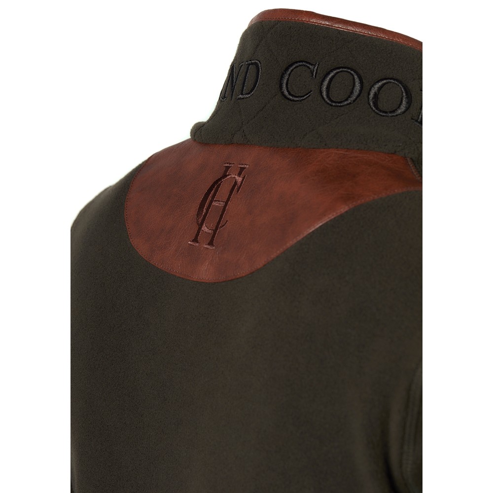 Holland Cooper Country Fleece Quarter Zip Khaki
