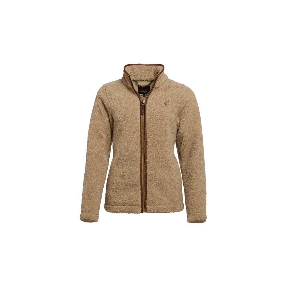 Holland Cooper Holland Cooper Country Fleece Jacket - Natural Borg