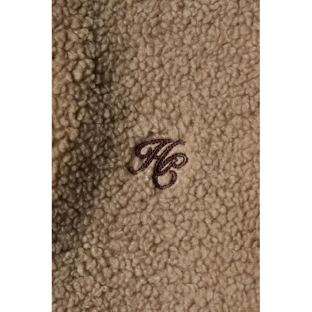 Holland Cooper Country Fleece Jacket Natural Borg