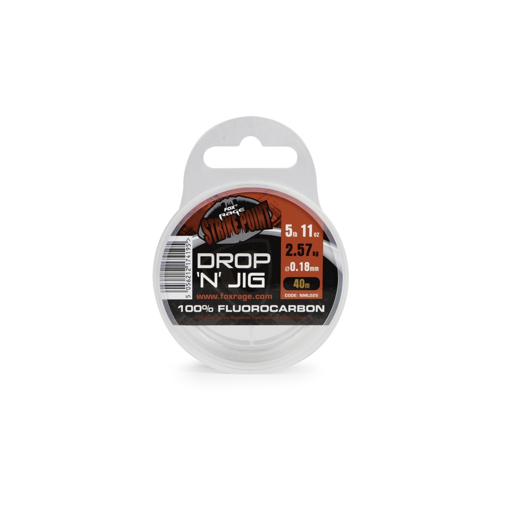 Fox Rage Strike Point Drop 'N' Jig Fluorocarbon