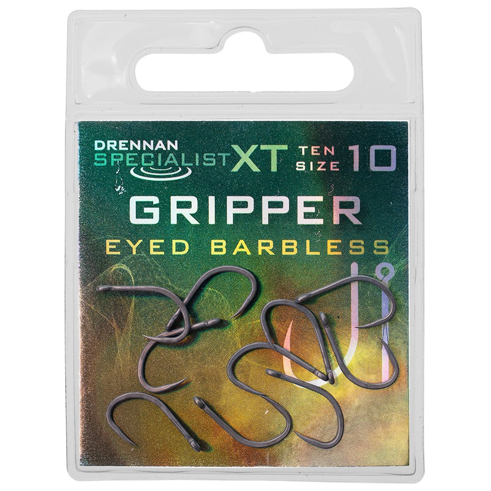 Drennan Specialist XT Gripper Hooks - Barbless Metallic