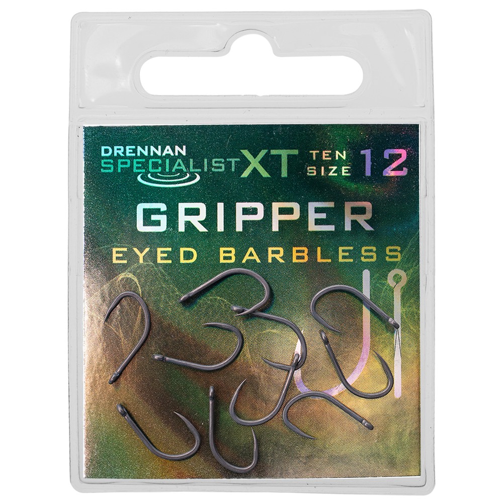 Drennan Specialist XT Gripper Hooks - Barbless Metallic