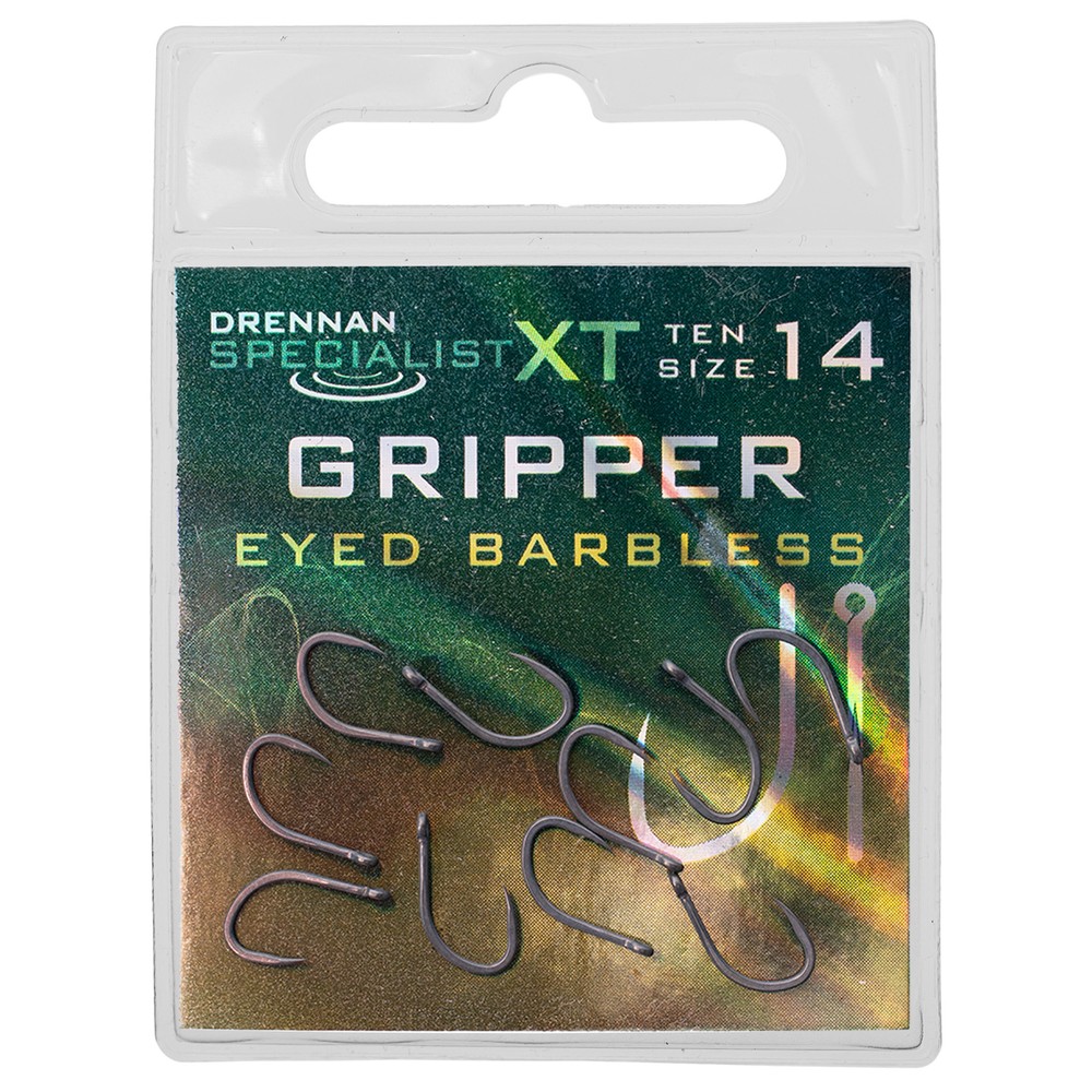 Drennan Specialist XT Gripper Hooks - Barbless Metallic